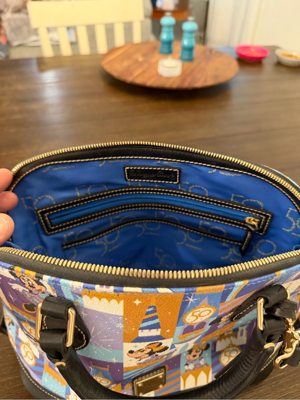 Dooney & Bourke Disney World Magic Kingdom 50th Anniversary Castle Dome Satchel - Picture 5 of 8